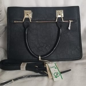 New Black Vegan Leather Purse
